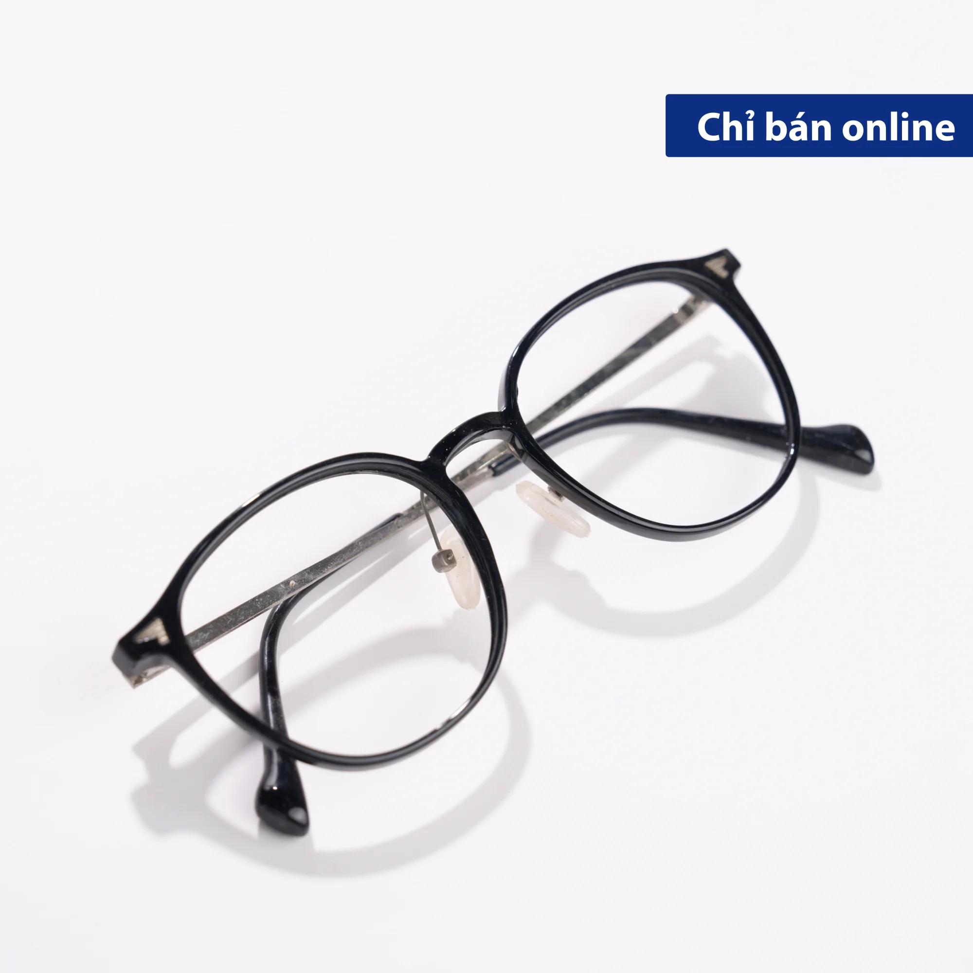 Gọng Kính MS009 Dáng Bầu Tròn Phối Kim Loại Thanh Lịch | Kính Mắt MITOO